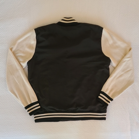 Lacoste Men's Navy Blue/White Nylon Bomber - Picture 7 of 9